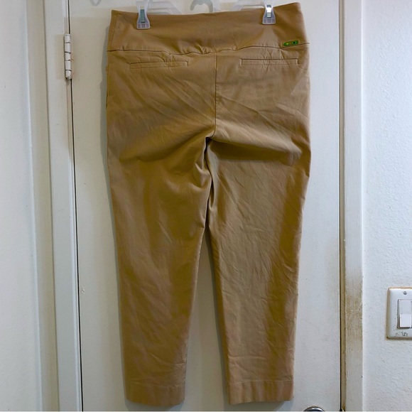 Swing Control Masters Ankle Pant Elasticized Waist W/Tummy Control Beige Size 12 - Picture 11 of 16